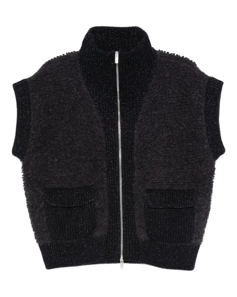 Peserico Cardigan mit Reißverschluss - Blau Blau