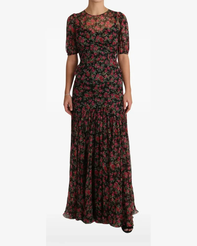 Dolce & Gabbana Kleid mit Puffärmeln - Schwarz Schwarz