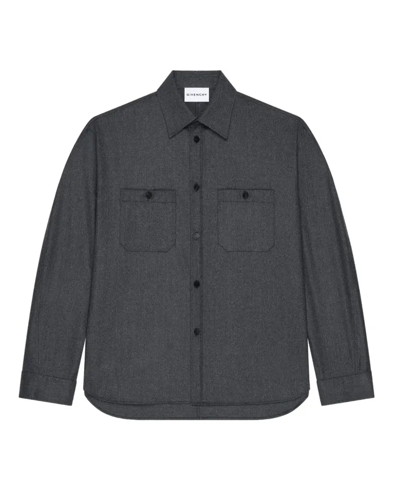 Givenchy Couture Seam Hemd aus Flanell - Grau Grau