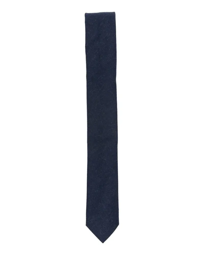 Eleventy Krawatte aus Filz - Blau Blau