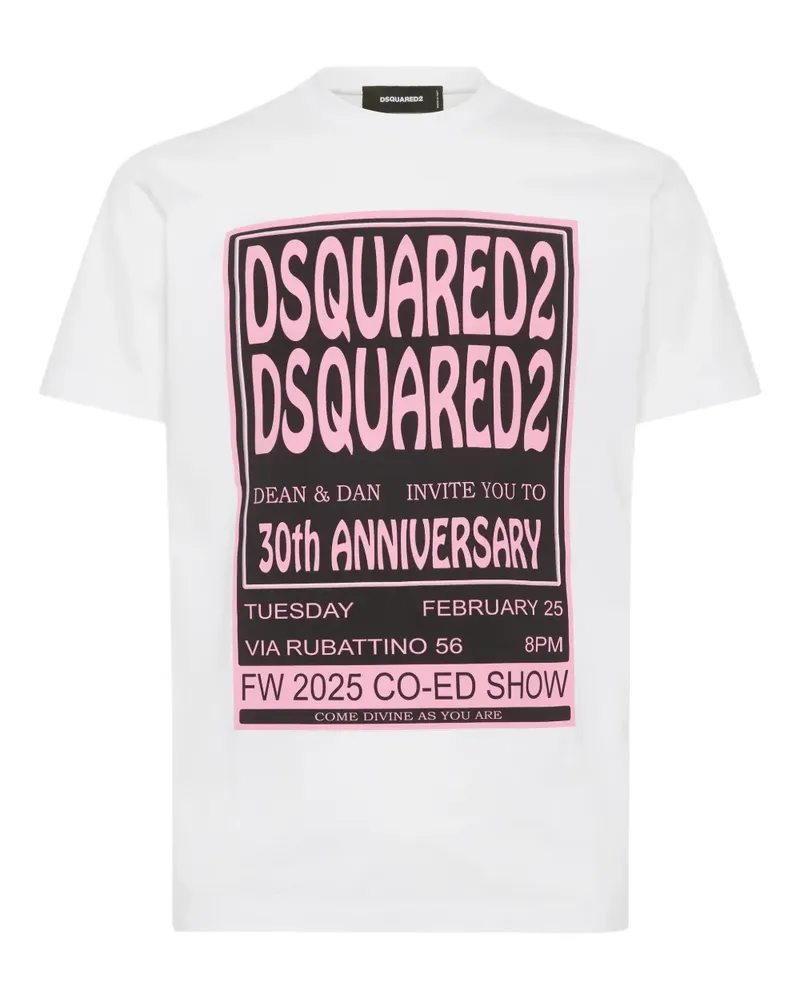 Dsquared2 T-Shirt mit Print - Weiß Weiß