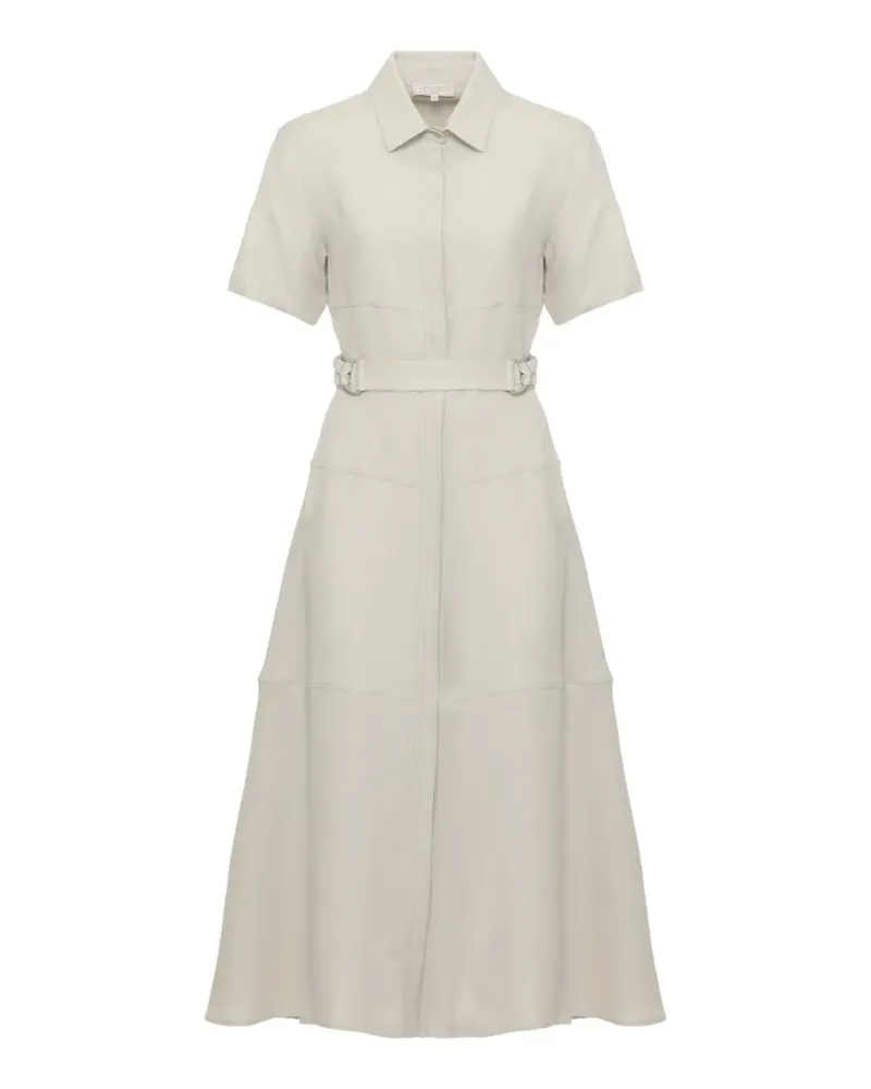 Antonelli Firenze belted short-sleeve midi dress - Nude Nude