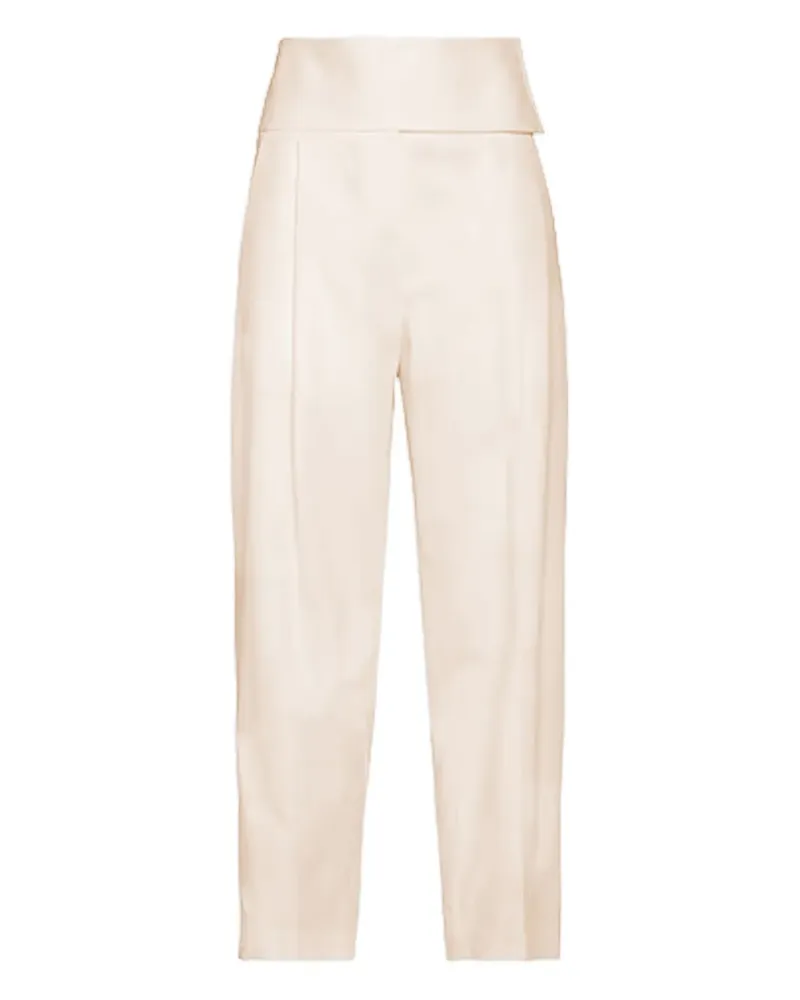 Jil Sander High-Waist-Hose mit Bundfalten - Nude Nude