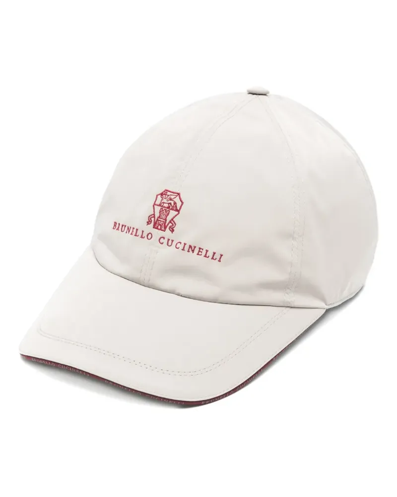 Brunello Cucinelli Baseballkappe mit Logo-Stickerei - Nude Nude
