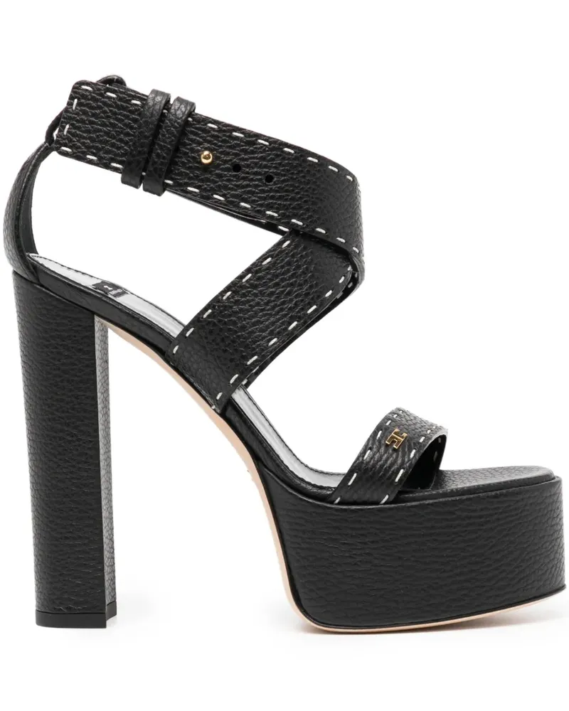 Elisabetta Franchi Sandalen mit Logo-Verzierung 130mm - NERO Nero