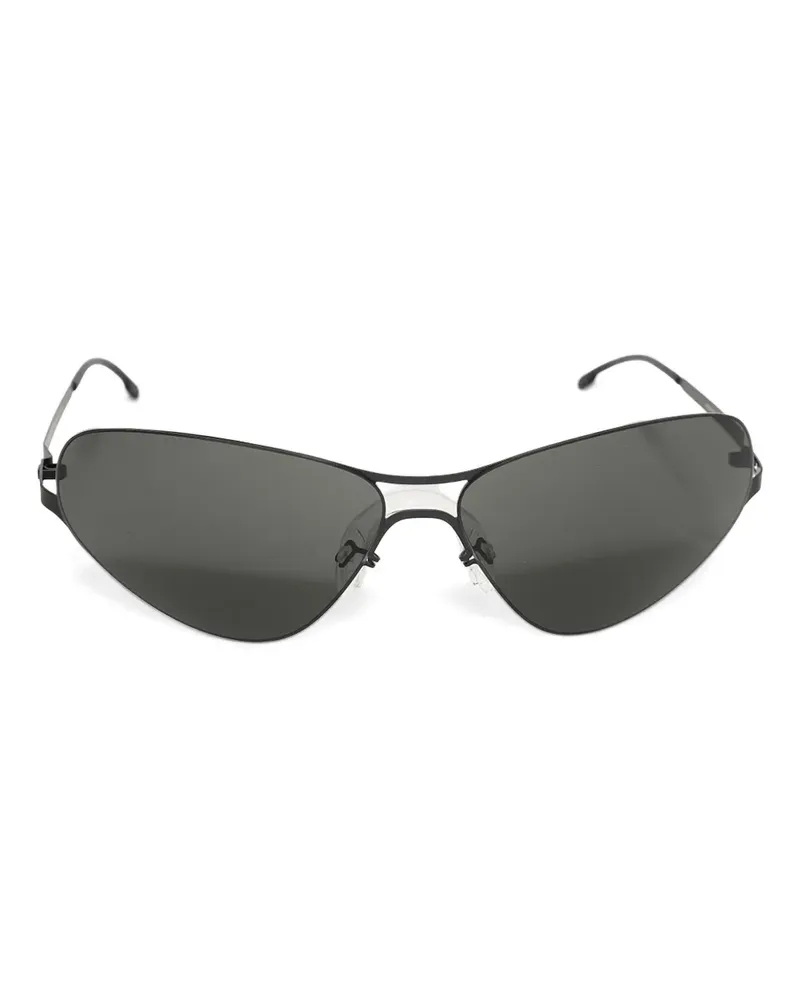 Mykita Alpine Sonnenbrille mit geometrischem Gestell - Schwarz Schwarz