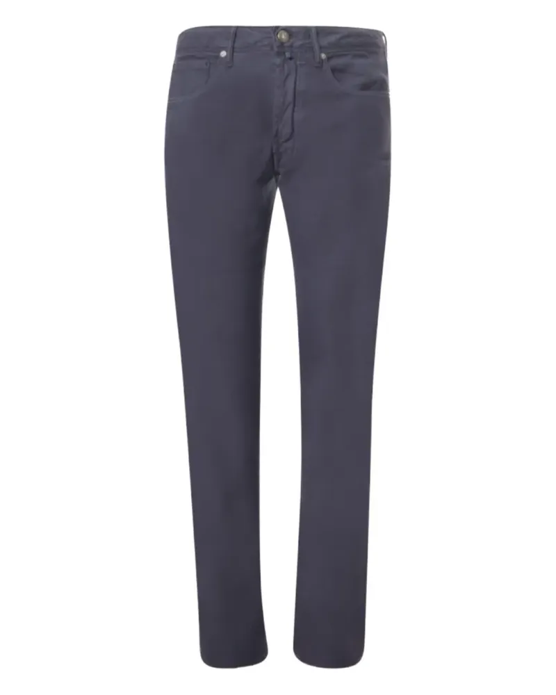 Incotex Chino mit Logo-Patch - Blau Blau