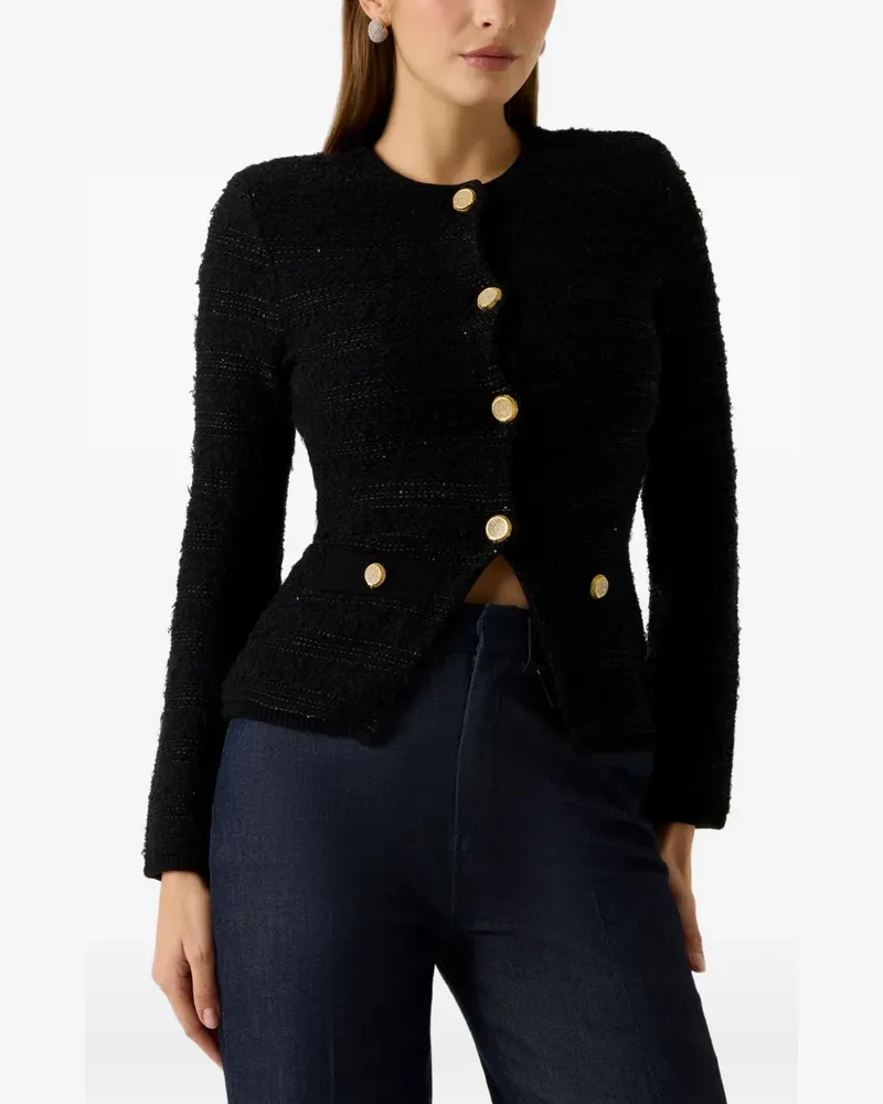 Guess Clara bouclé-knit cardigan - Schwarz Schwarz