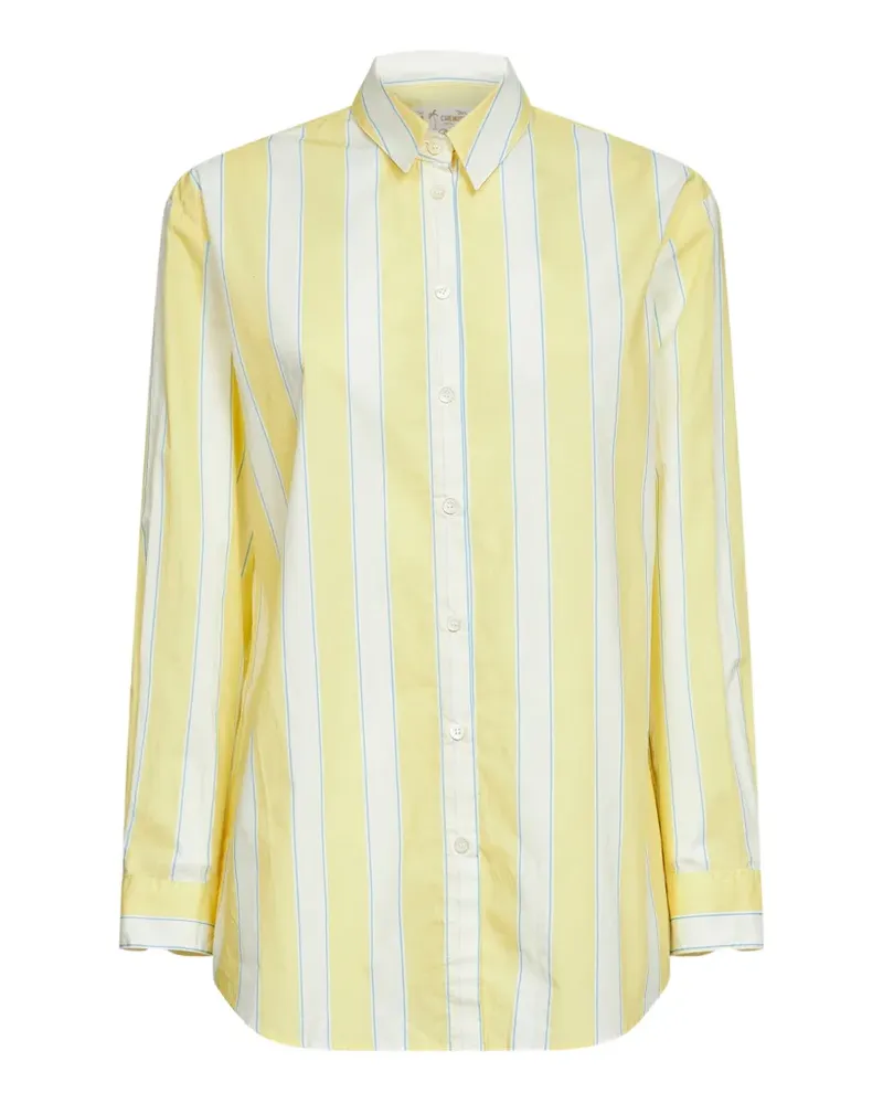 MC2 Saint Barth striped embroidered shirt - Gelb Gelb