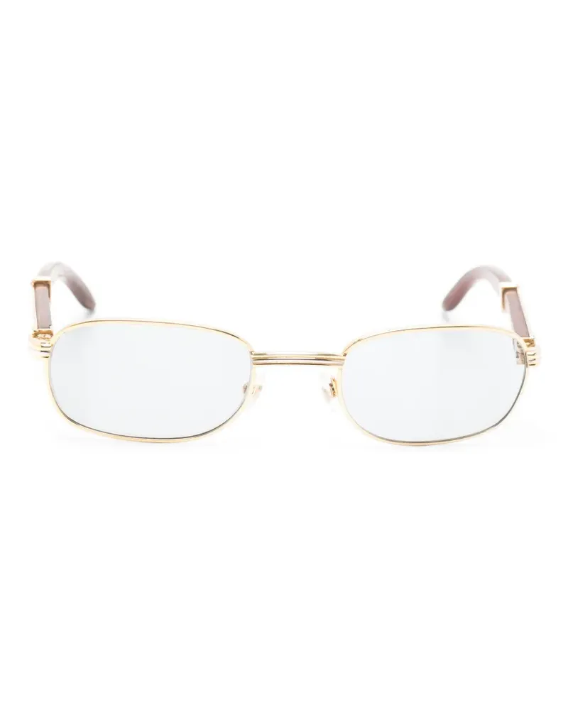 Cartier Breteuil Sonnenbrille mit eckigem Gestell - Gold Gold