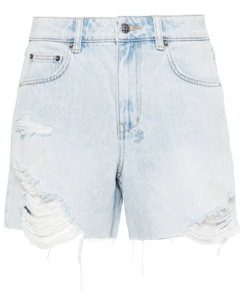 ksubi Rider Short Drift Trashed Shorts Blau