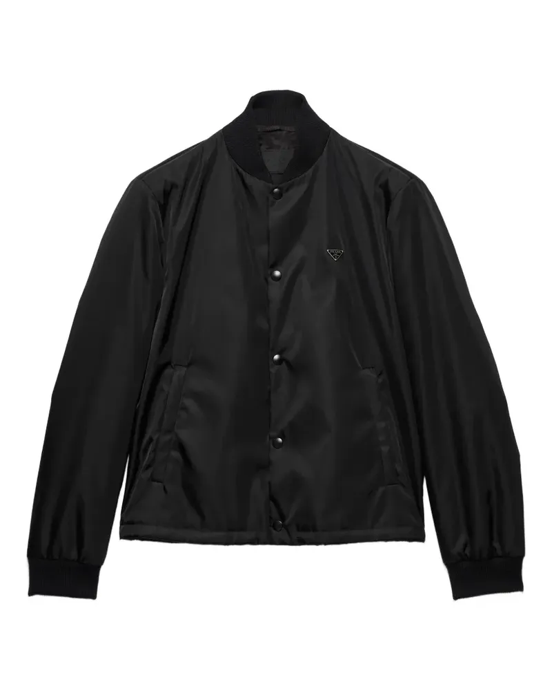 Prada Bomberjacke aus Re-Nylon - Schwarz Schwarz
