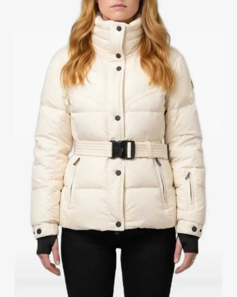 Moncler Karashi belted ski jacket - Weiß Weiß