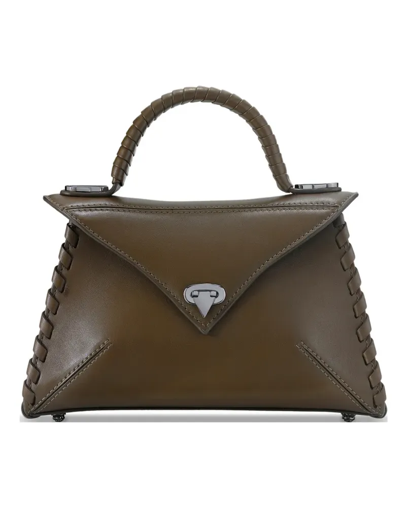 Tyler Ellis small LJ whipstitch-leather tote bag - Grün Grün