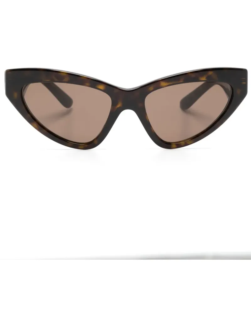 Dolce & Gabbana Sonnenbrille mit Cat-Eye-Gestell - Braun Braun