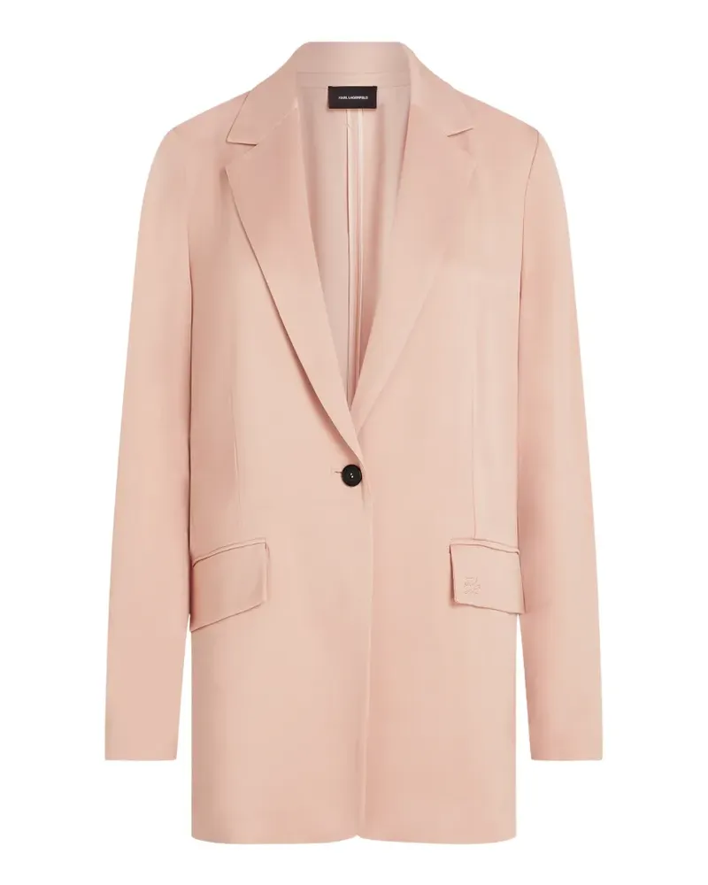 Karl Lagerfeld single-breasted fluid blazer - Rosa Rosa