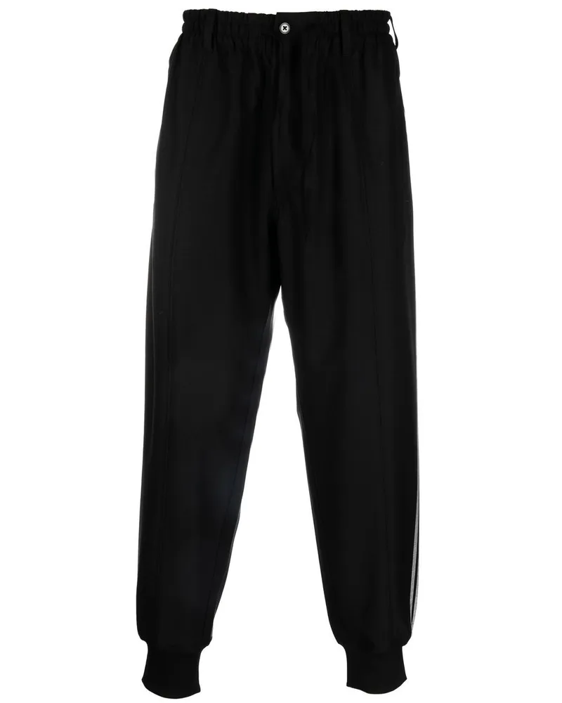 Y-3 Tapered-Jogginghose mit Kordelzug - Schwarz Schwarz