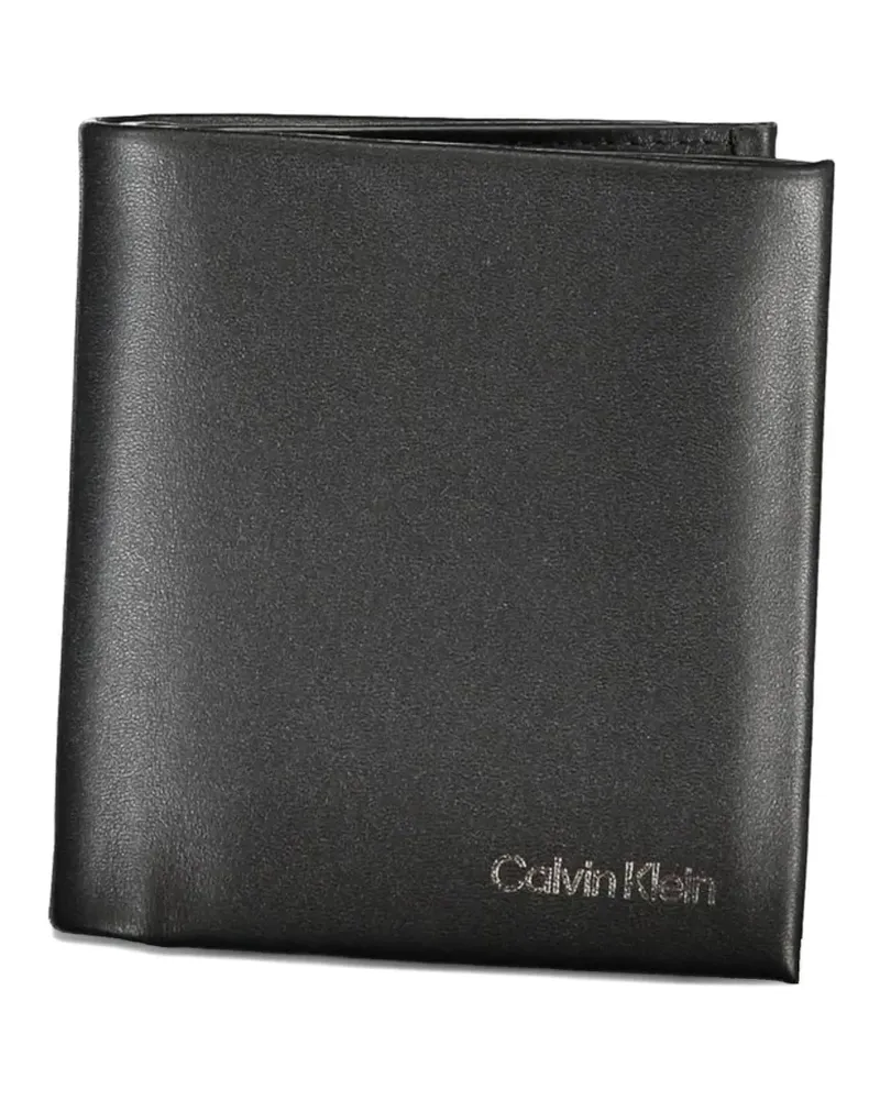Calvin Klein logo-print bifold wallet - Schwarz Schwarz