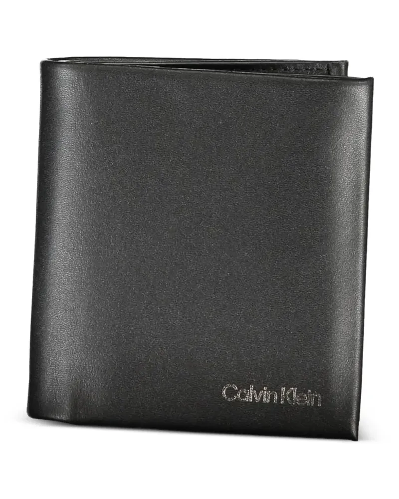 Calvin Klein logo-print bifold wallet - Schwarz Schwarz