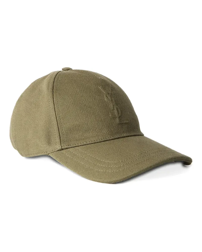 Saint Laurent Cassandre cotton baseball cap - Grün Grün