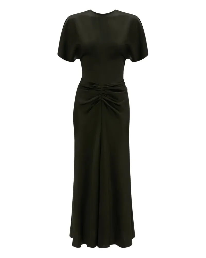 Victoria Beckham Gerafftes Kleid - Grün Grün