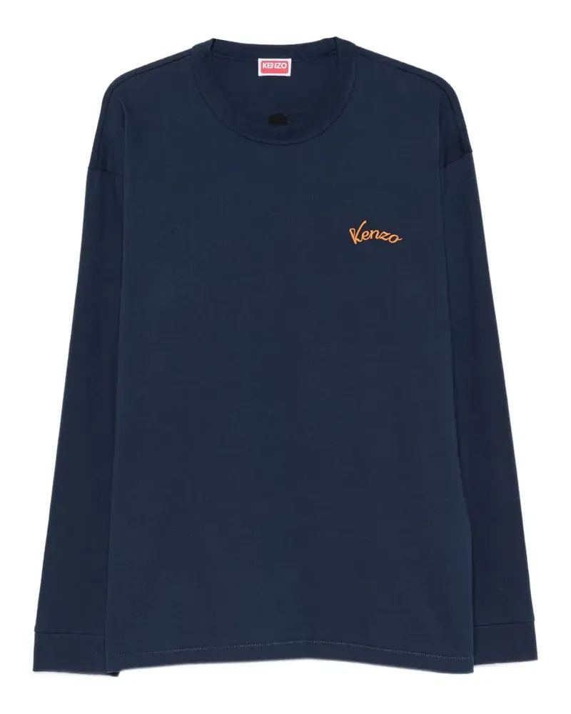 Kenzo Langarmshirt mit Eiffelturm-Print - Blau Blau