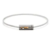 18kt Cable Gelbgoldarmband mit Titan 5g