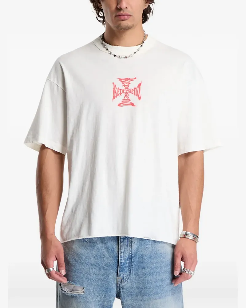 REPRESENT T-Shirt mit grafischem Print - Weiß Weiß