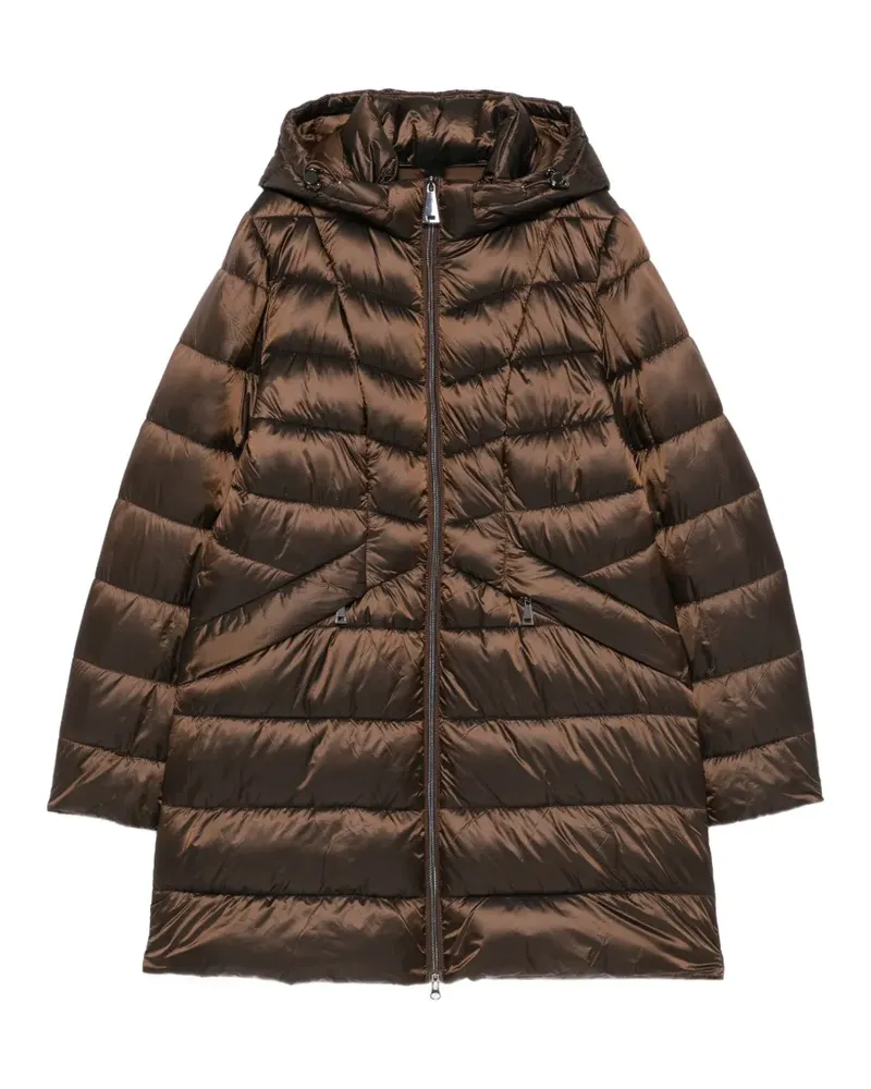 Betty Barclay quilted hooded jacket - Braun Braun