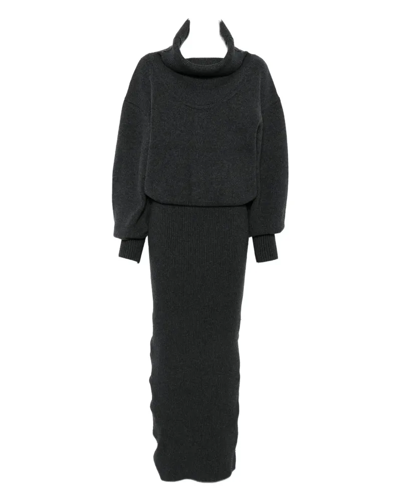 Jacquemus Kleid mit Rollkragen - Grau Grau