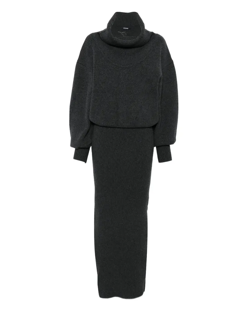 Jacquemus Kleid mit Rollkragen - Grau Grau