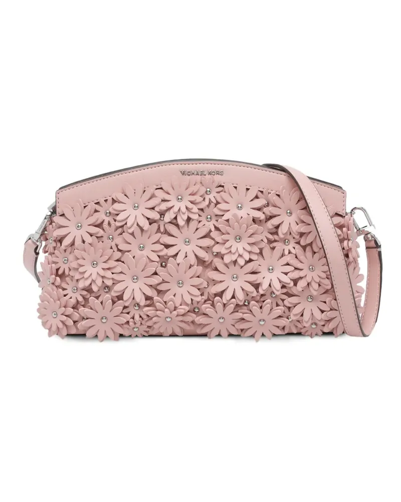 Michael Kors Athena floral-appliqué shoulder bag - Rosa Rosa