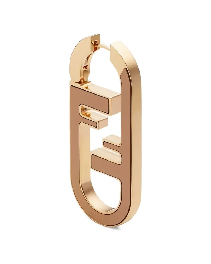 Fendi O'Lock logo-plaque earring - Rosa Rosa
