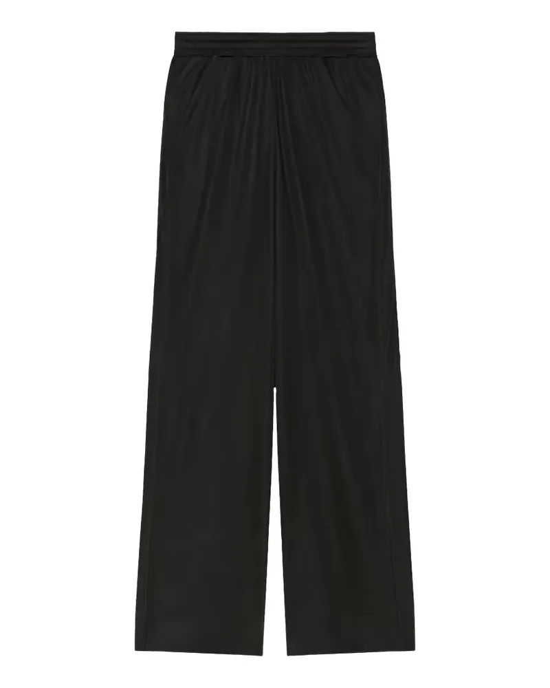 Givenchy elastic-waist wide-legs trousers - Schwarz Schwarz
