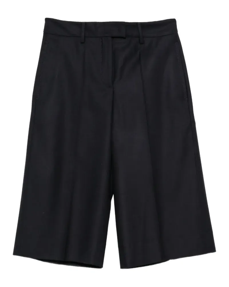 Incotex Iola pleated tailored short - Blau Blau