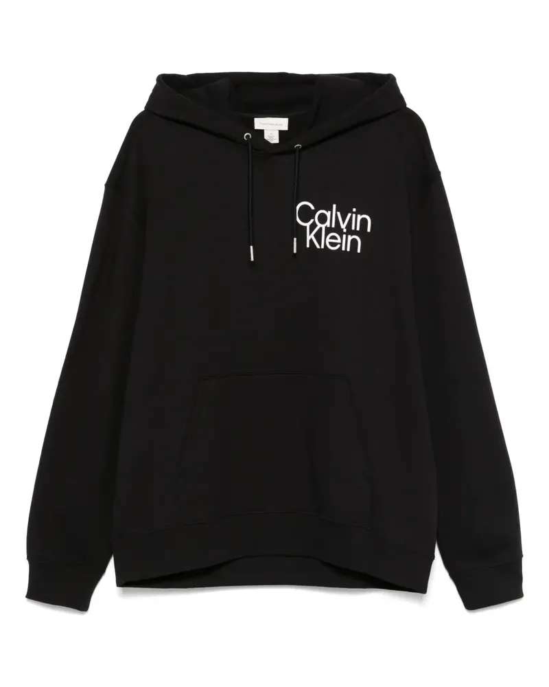 Calvin Klein Hoodie mit Logo-Print - Schwarz Schwarz