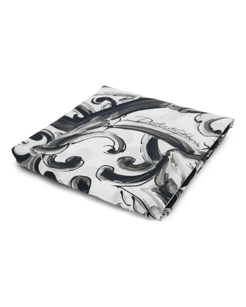 Dolce & Gabbana Strandtuch mit Barock-Print - Schwarz Schwarz