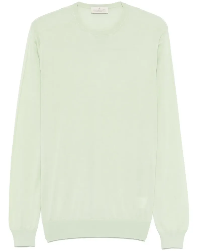 Bruno Manetti Fein gestrickter Pullover - 207 GREEN 207