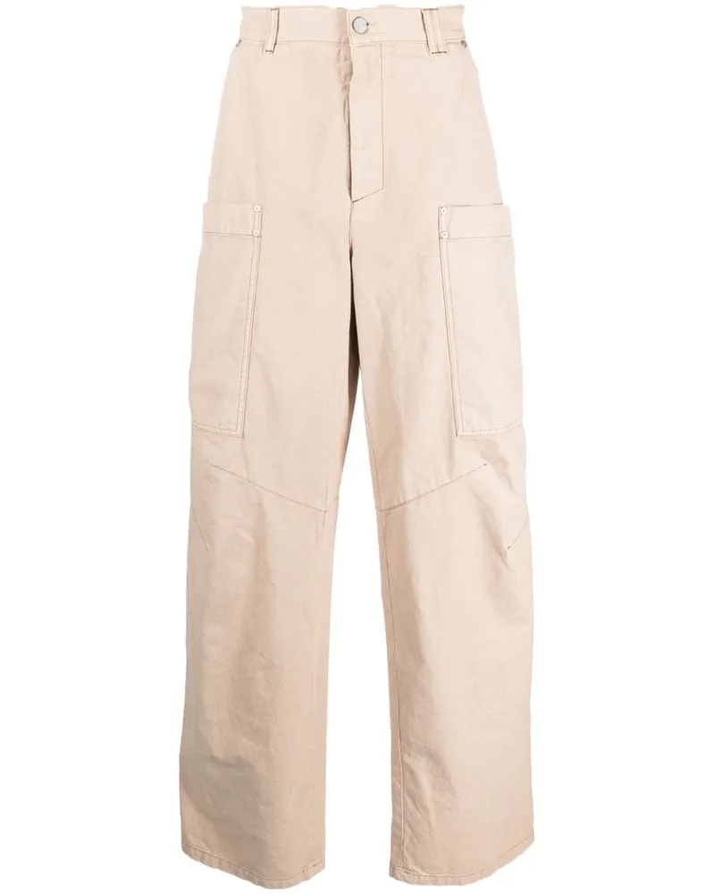 Palm Angels Cargohose mit weitem Bein - Nude Nude