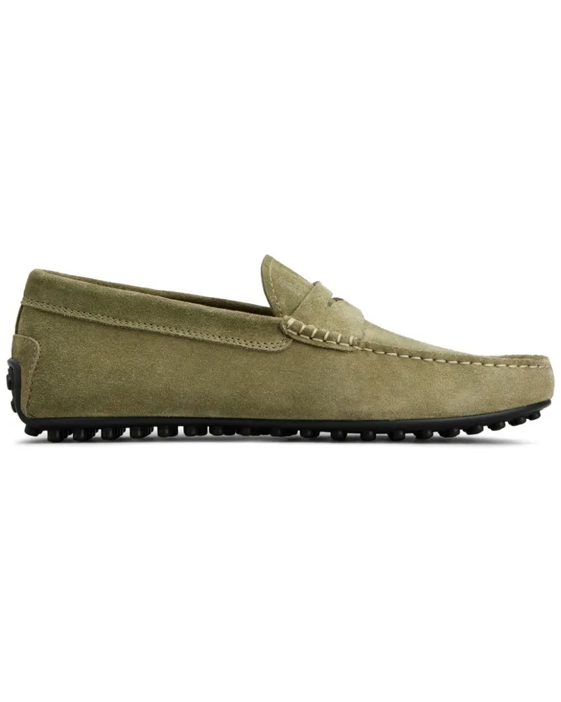 TOD'S City Gommino Loafer aus Wildleder - Grün Grün