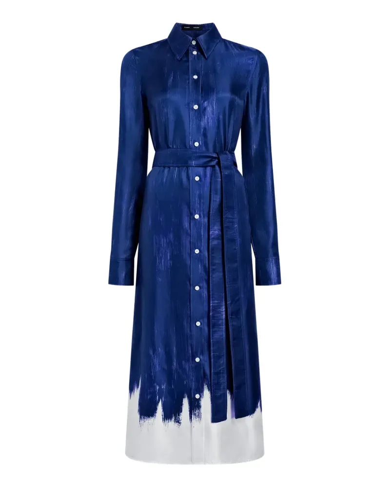 Proenza Schouler Amaya Seidenkleid - Blau Blau