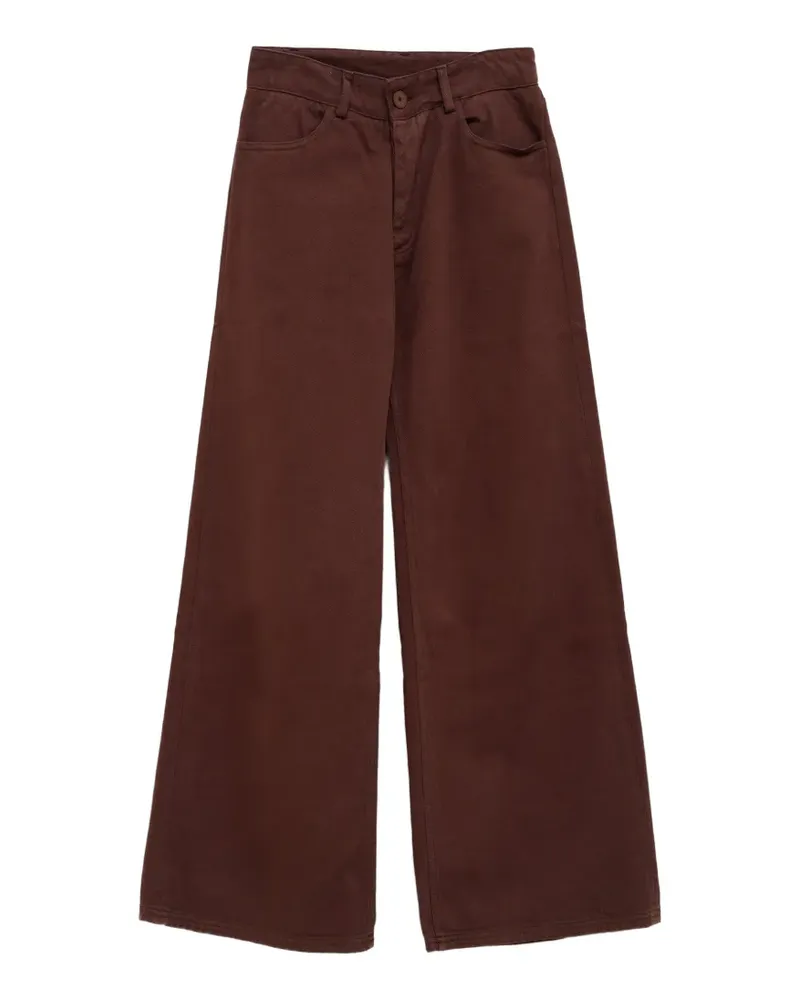 Baserange Tajo wide-leg trousers - Braun Braun