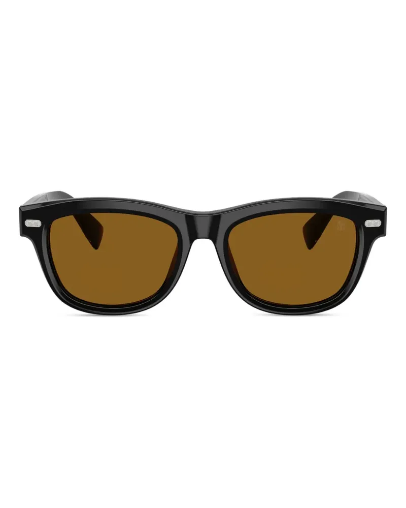 Brunello Cucinelli Stanley J. Sonnenbrille - Schwarz Schwarz