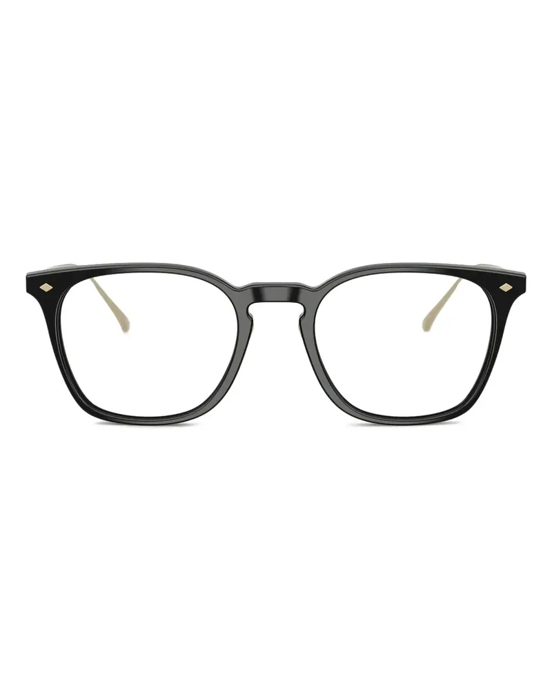 Giorgio Armani titanium-square frames glasses - Schwarz Schwarz
