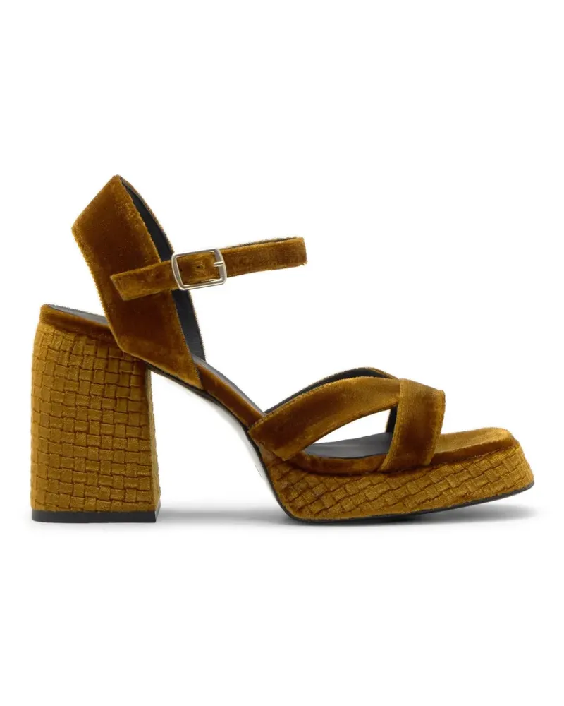 Castañer Vero braided-heel sandals - Braun Braun