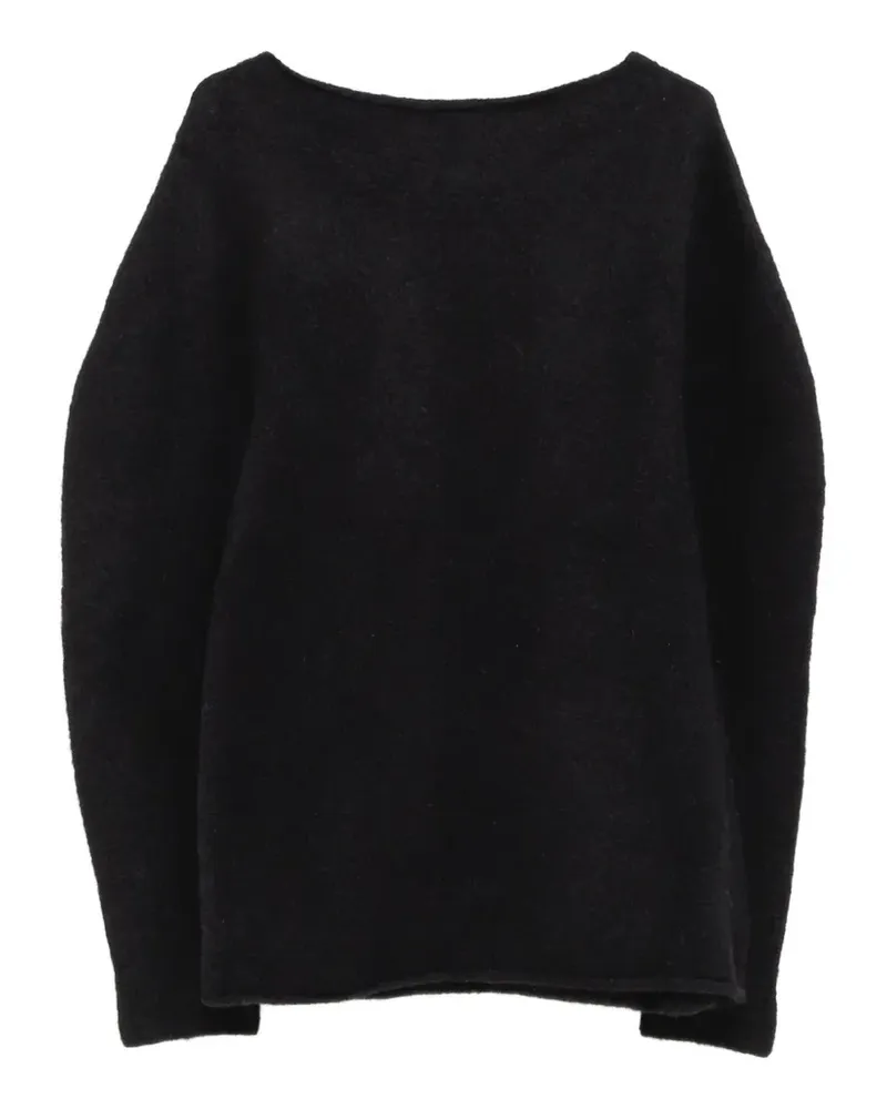 Lauren Manoogian Pullover mit U-Boot-Ausschnitt - Schwarz Schwarz