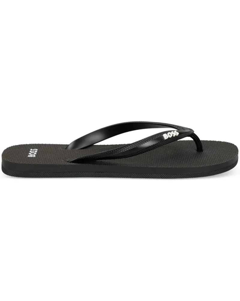 HUGO BOSS Flip-Flops mit Logo-Prägung - Schwarz Schwarz
