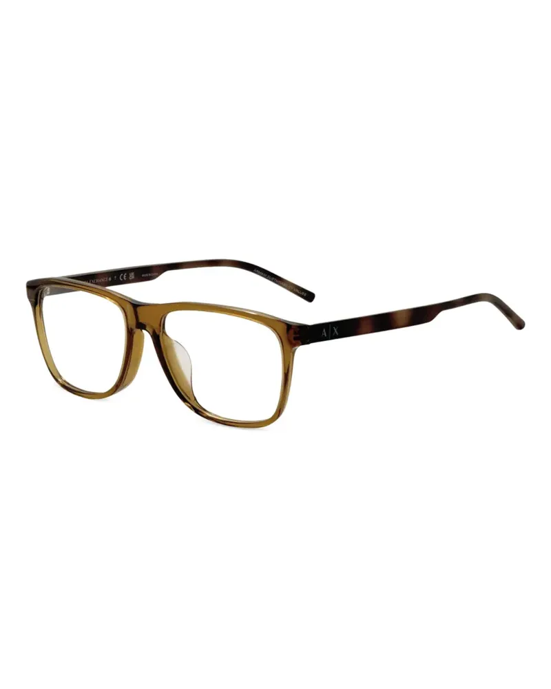 Armani Exchange Brille mit eckigem Gestell - Grün Grün