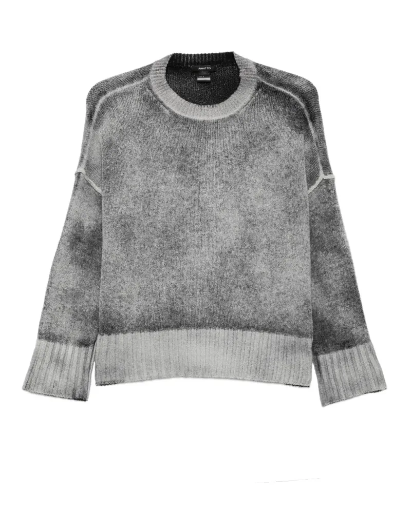 Avant Toi Bouclé-Pullover mit Farbverlauf - Grau Grau