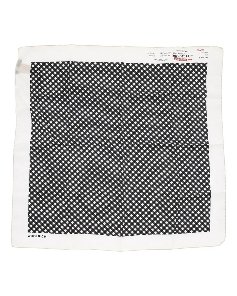 Woolrich checked silk scarf - Blau Blau